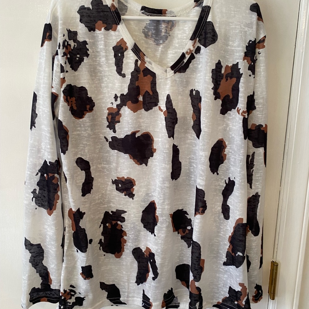 Soft, animal print shirt